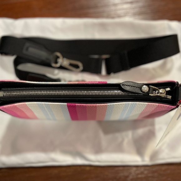 NWT Pepper Paisley & Co. Retro Summer Leather Crossbody Zip Box Bag - Picture 5 of 6